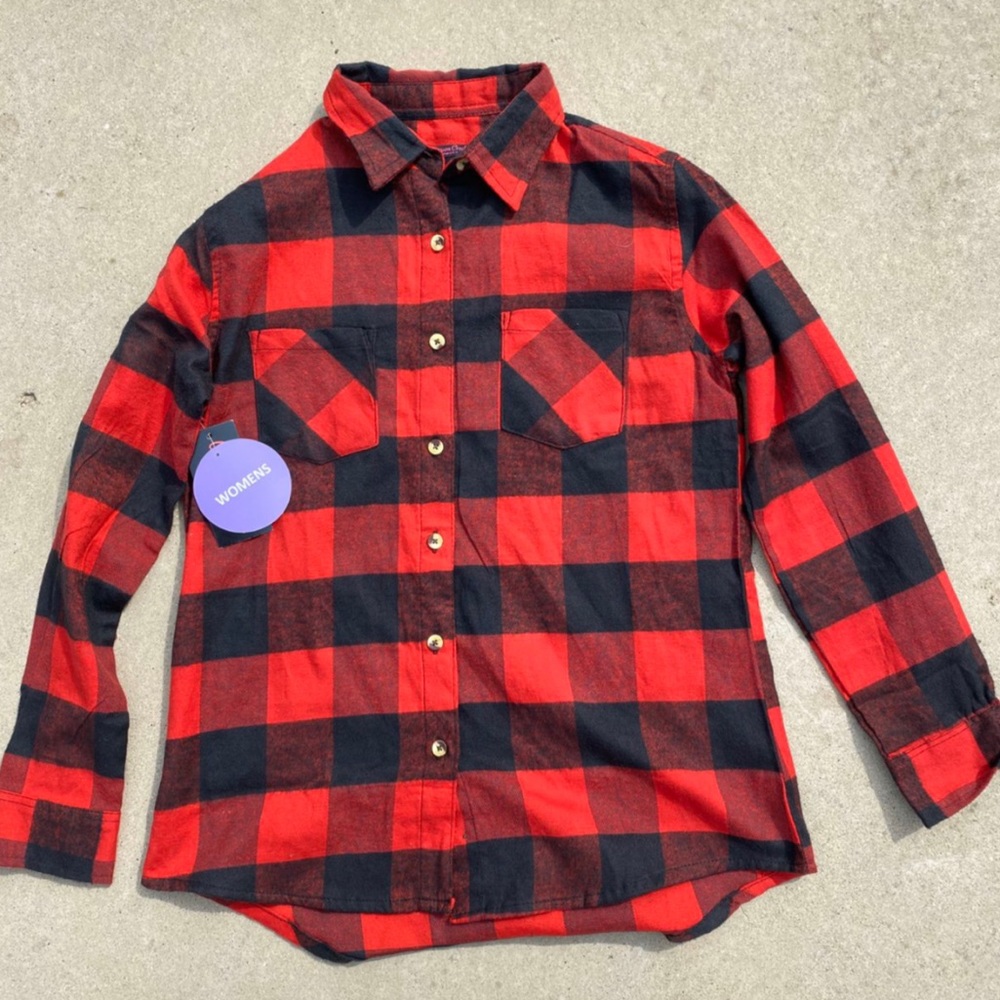 (NWT) Red & Black Flannel
